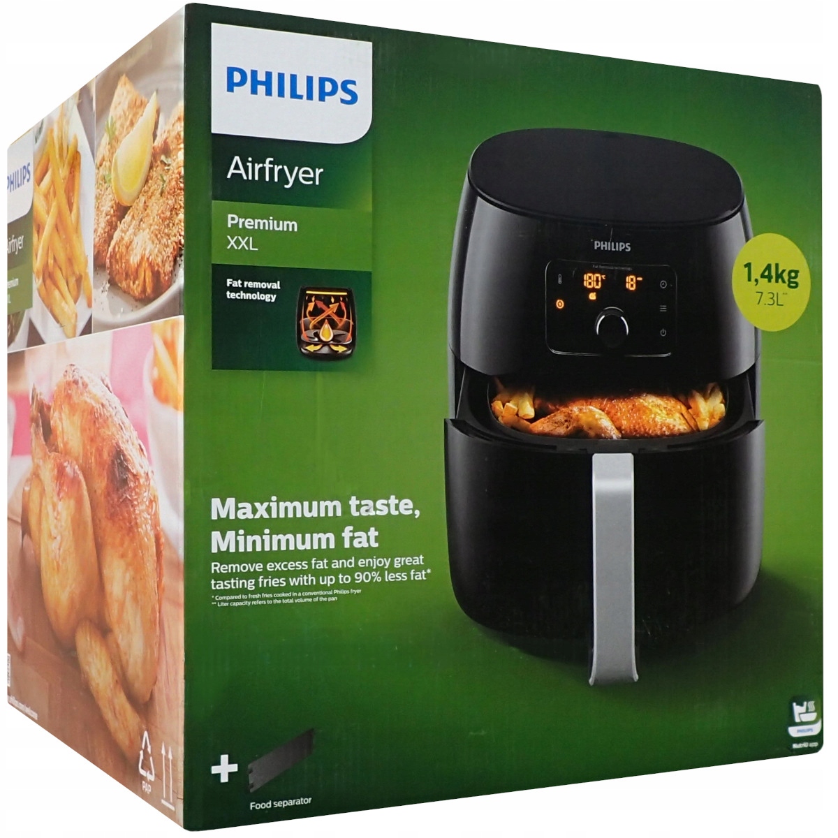 Fritéza AirFryer XXL bez tuku pro 6 osob Philips HD9762/90