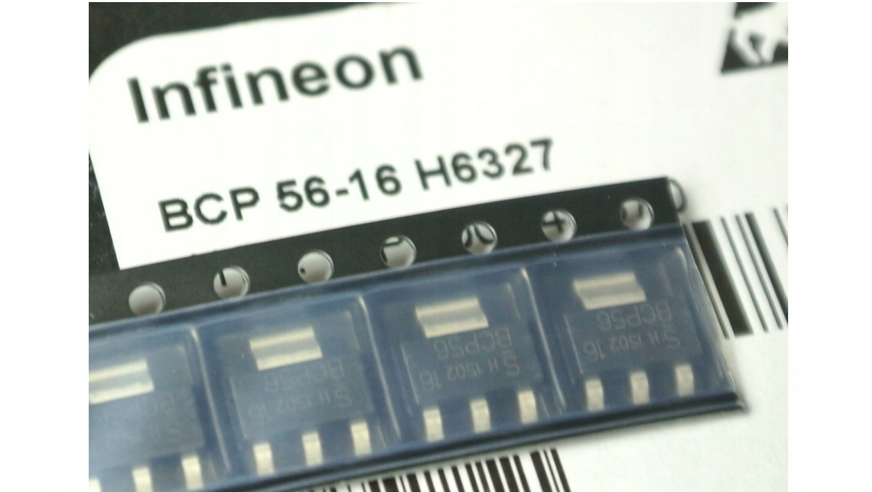 BCP56-16 Infineon Npn 100V 1A Smd SOT223 Tranzystor [ 5 sztuk ]