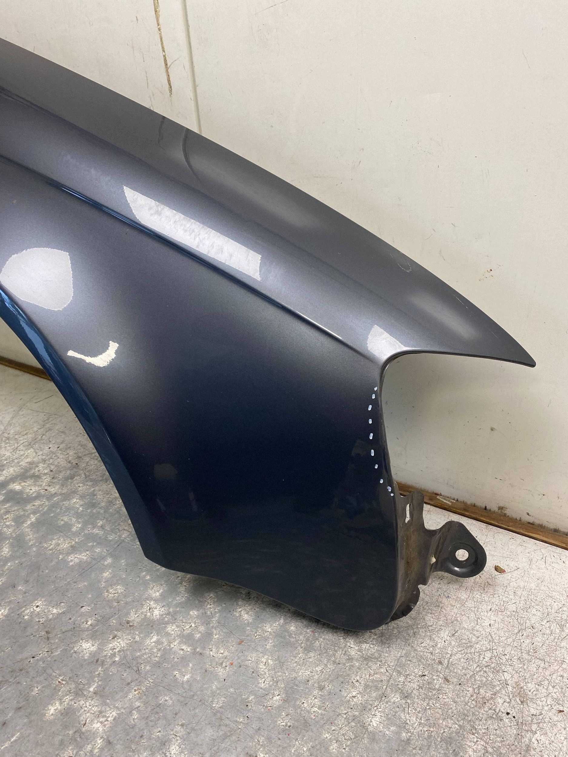 AUDI A4 B7 complete fender right front front LX7Z grey