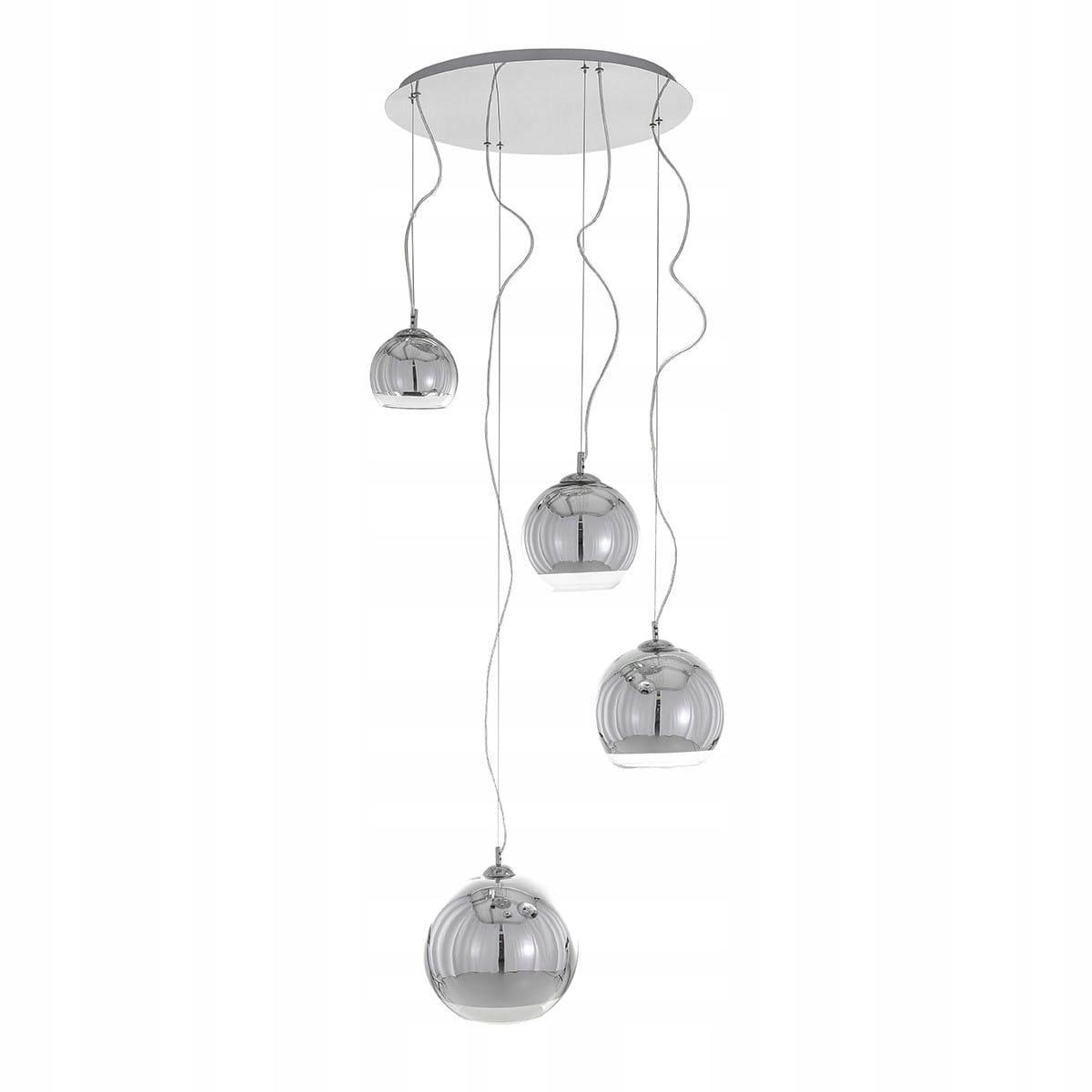 Závesná lampa Italux Laurent Led moderná, chróm