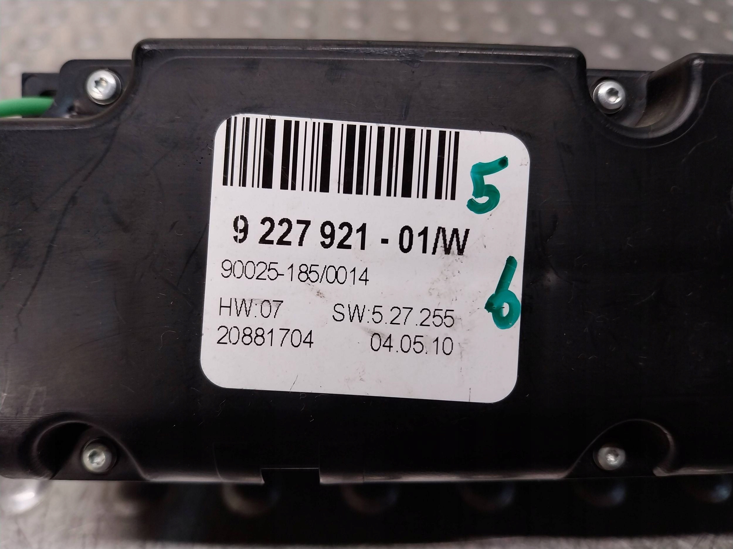 PANEL Bedienteil des lüfters klimaanlage 9227921 BMW X5 E70 X6 E71