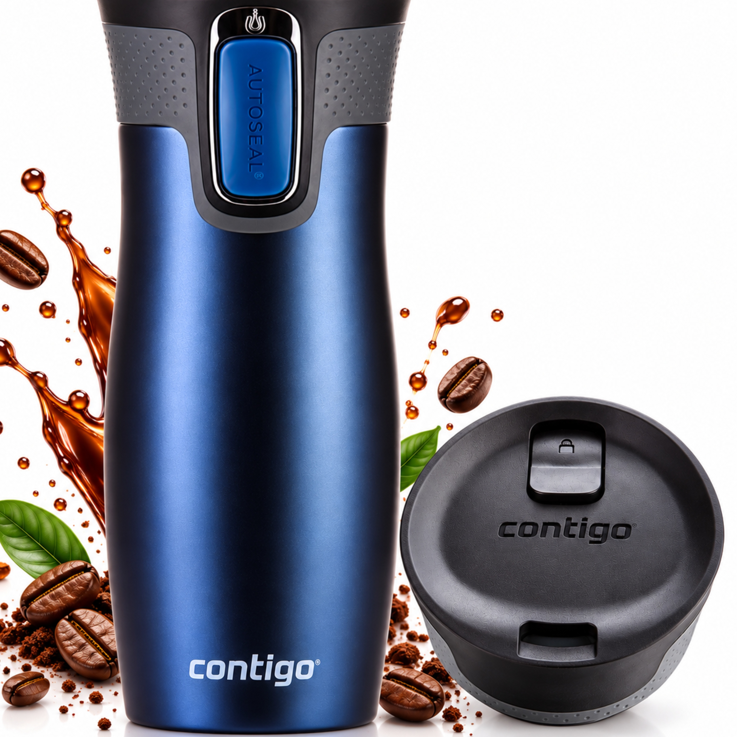 Termohrnek Contigo West Loop 2.0 Vzduchotěsný do auta Granátový 470 ml