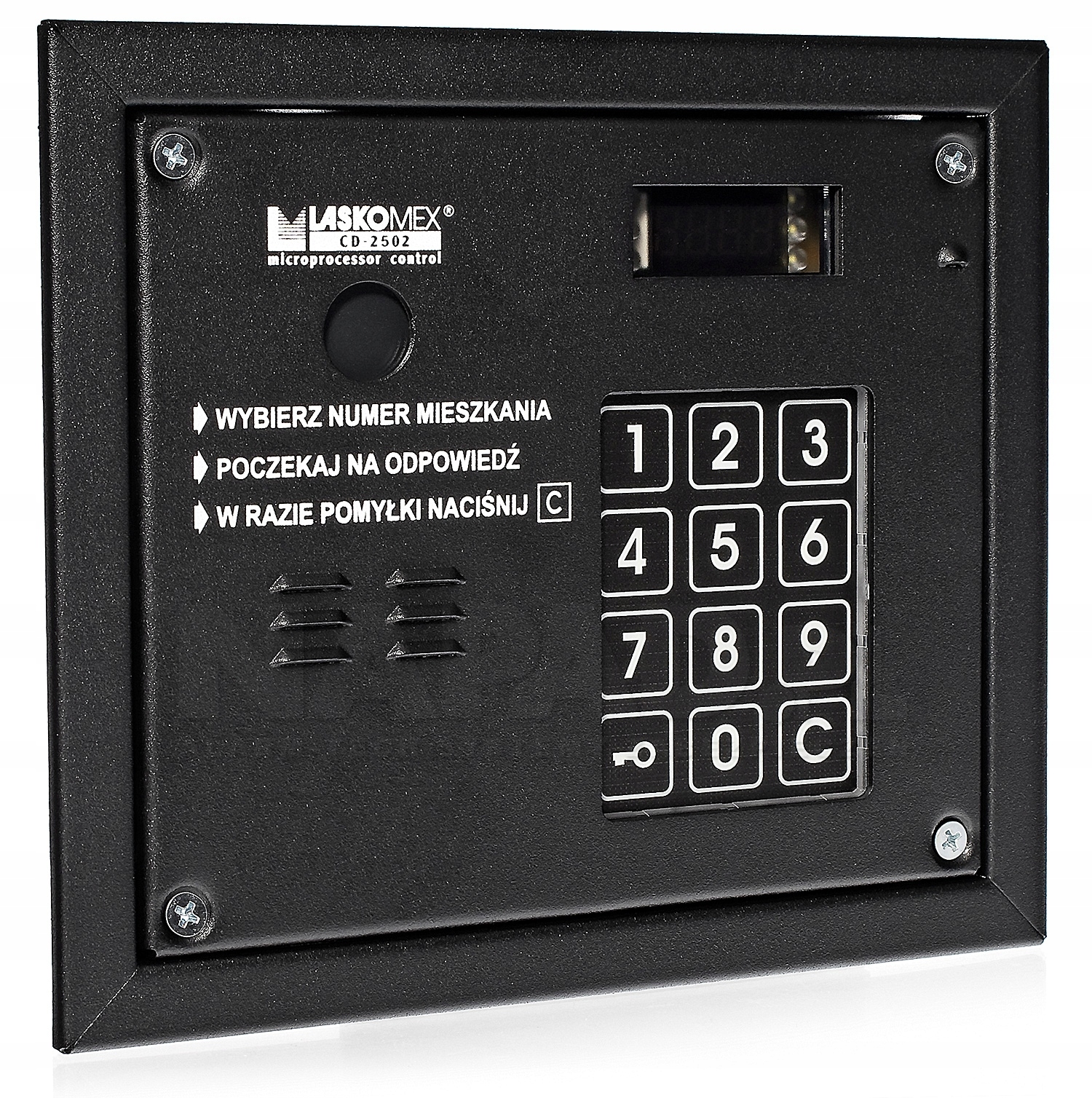 Domofón CP-2503R Laskomex audio panel s čítačkou Rfid, čierny