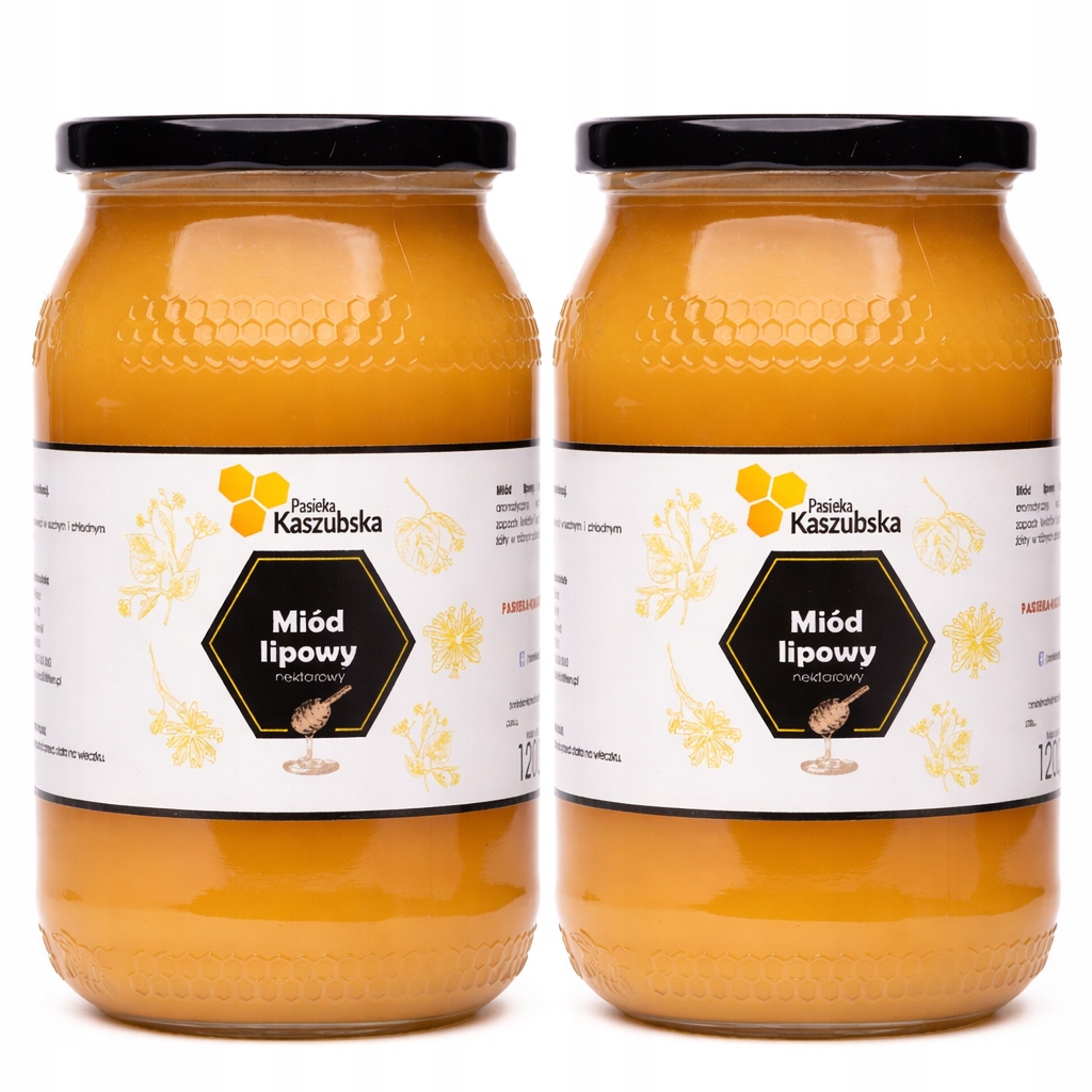 Levně Sada: 2x Lipový Med Přírodní Čerstvý S Kašubem 1,2 kg 2025