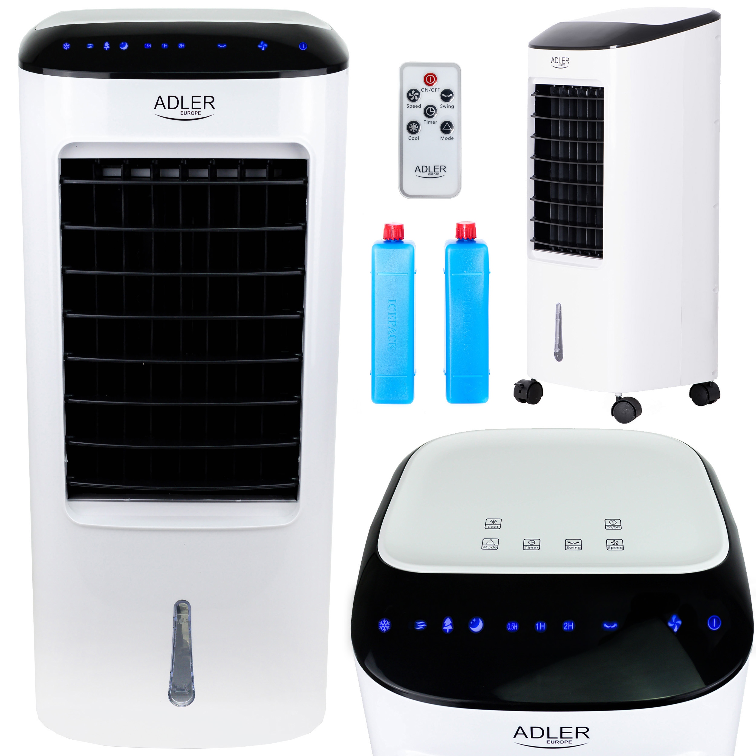 Mini Klimatizace vodní klimatizace pokojový ventilátor LCD