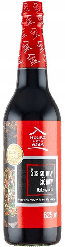 

House of Asia Sos Sojowy Ciemny 625ml wegański