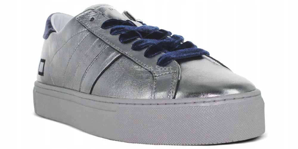 D.a.t.e. Dámské polobotky Vertigo Laminated Silver velikost 37 Stříbrné