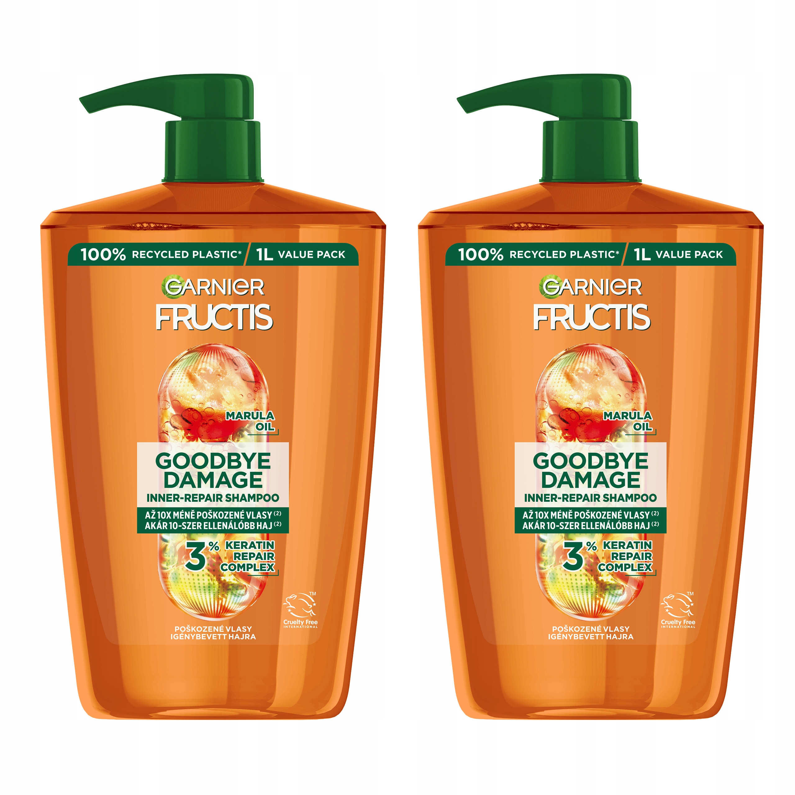 Zestaw Garnier Fructis Goodbye Damage Odbudowujący Szampon Do Włosów