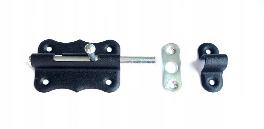 

Wo 70c Zasuwka z ryglem okrągłym 70x50mm czarny