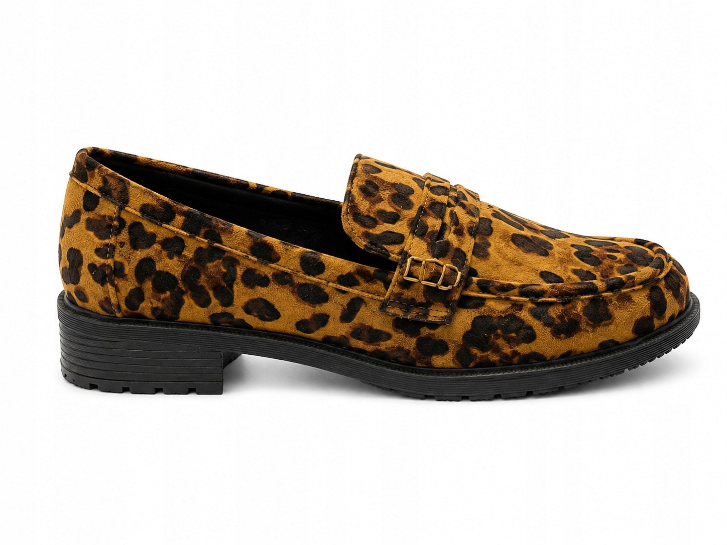 Suredelle Dámské mokasíny lordsy s leopardím vzorem – dravý akcent 40