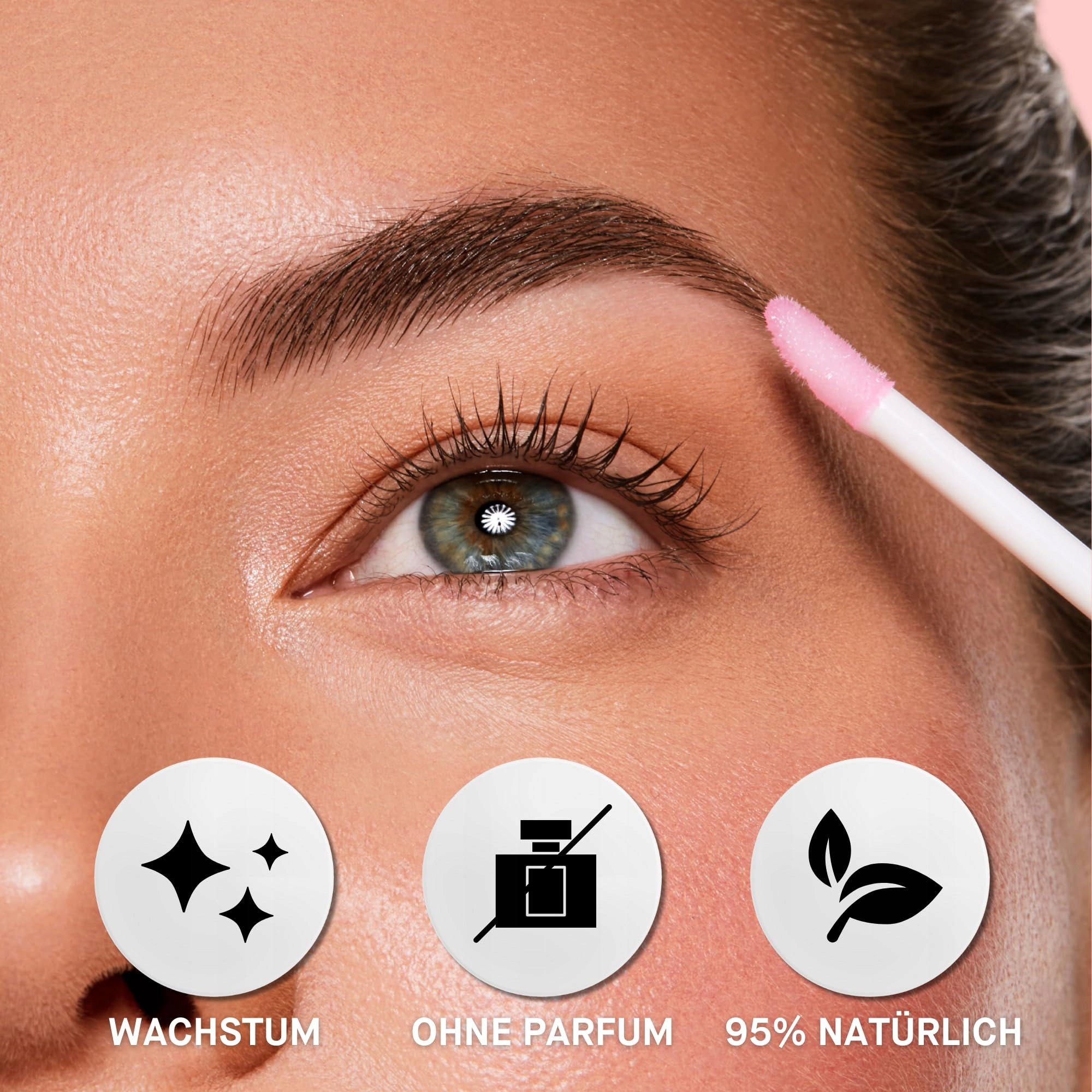 ROSEBROW Serum: Naturalne, Wegańskie, Roségold, Wzrost Brwi, Bez Hormonów — miniatura 5