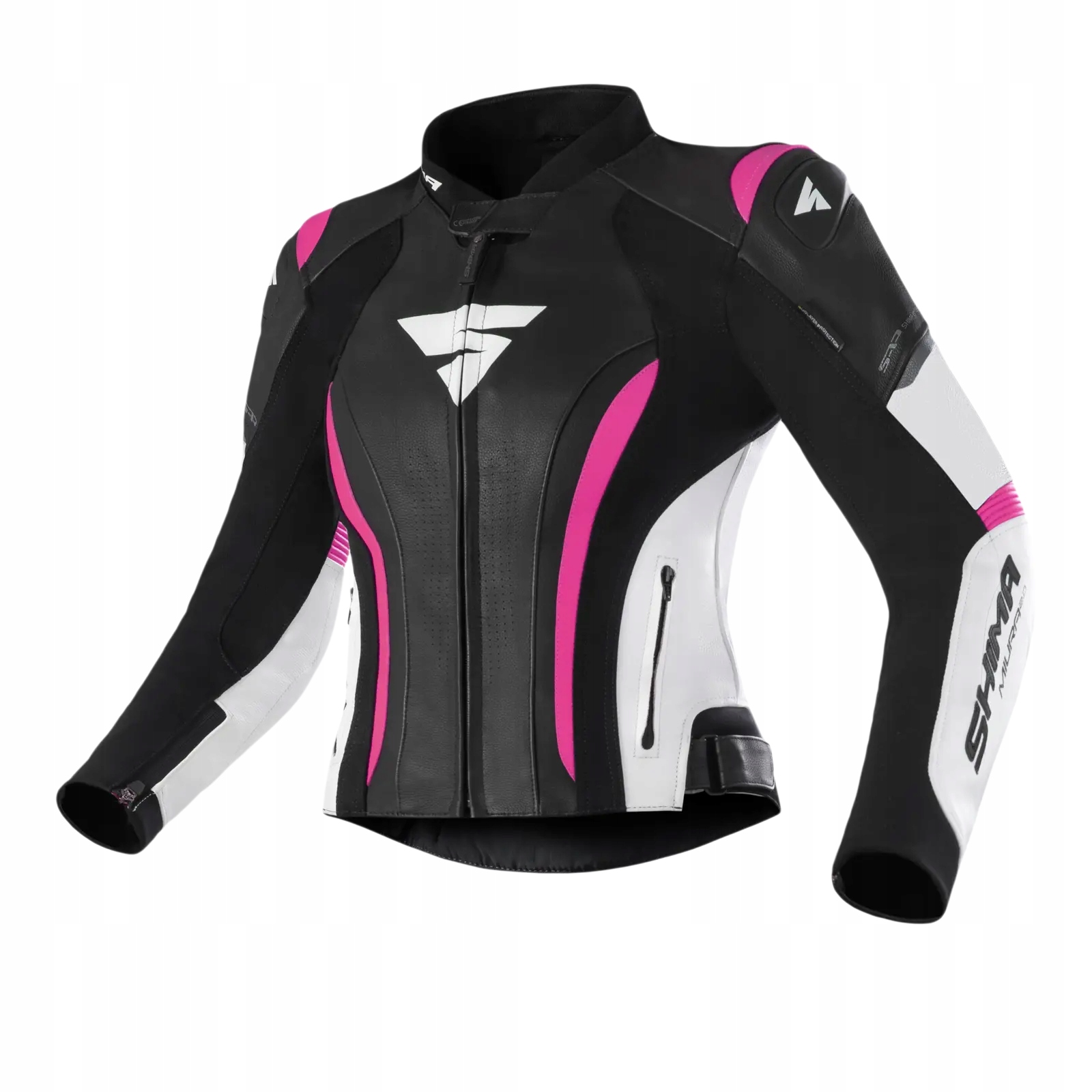 Dámska kožená motocyklová bunda Shima Miura 2.0 Pink 34