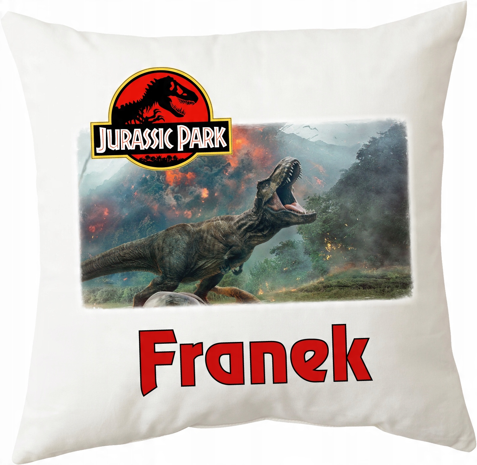 

Poduszka z Jurassic Park Dinozaury dowolne imię