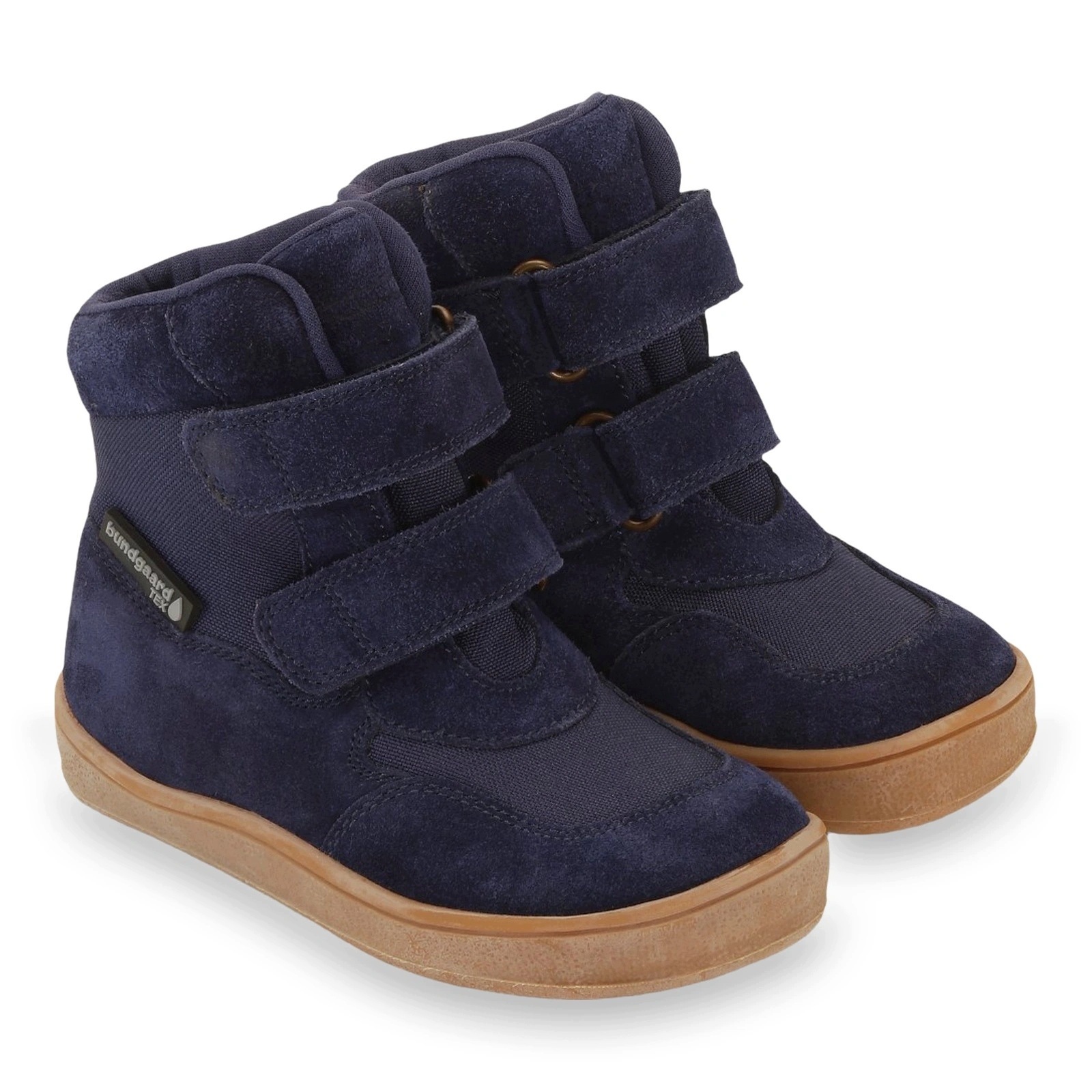 Buty barefoot skórzane na rzepy dziecięce Bundgaard Bobbie Tex Blue 27