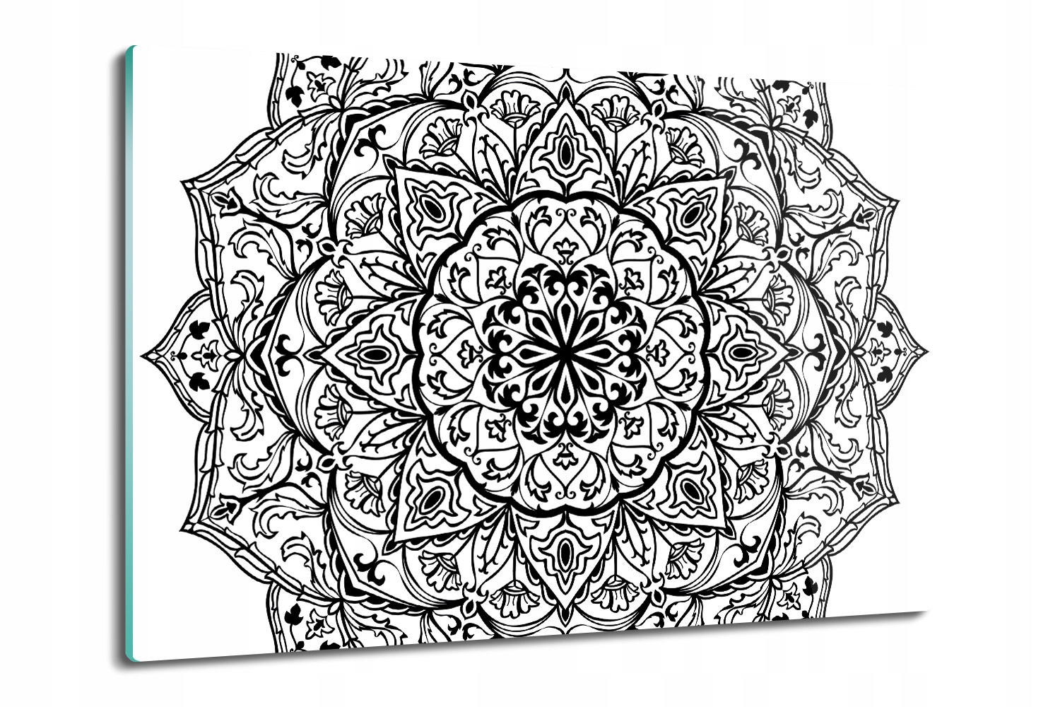 skleněná deska ze skla Mandala Asie mozaika 80x52