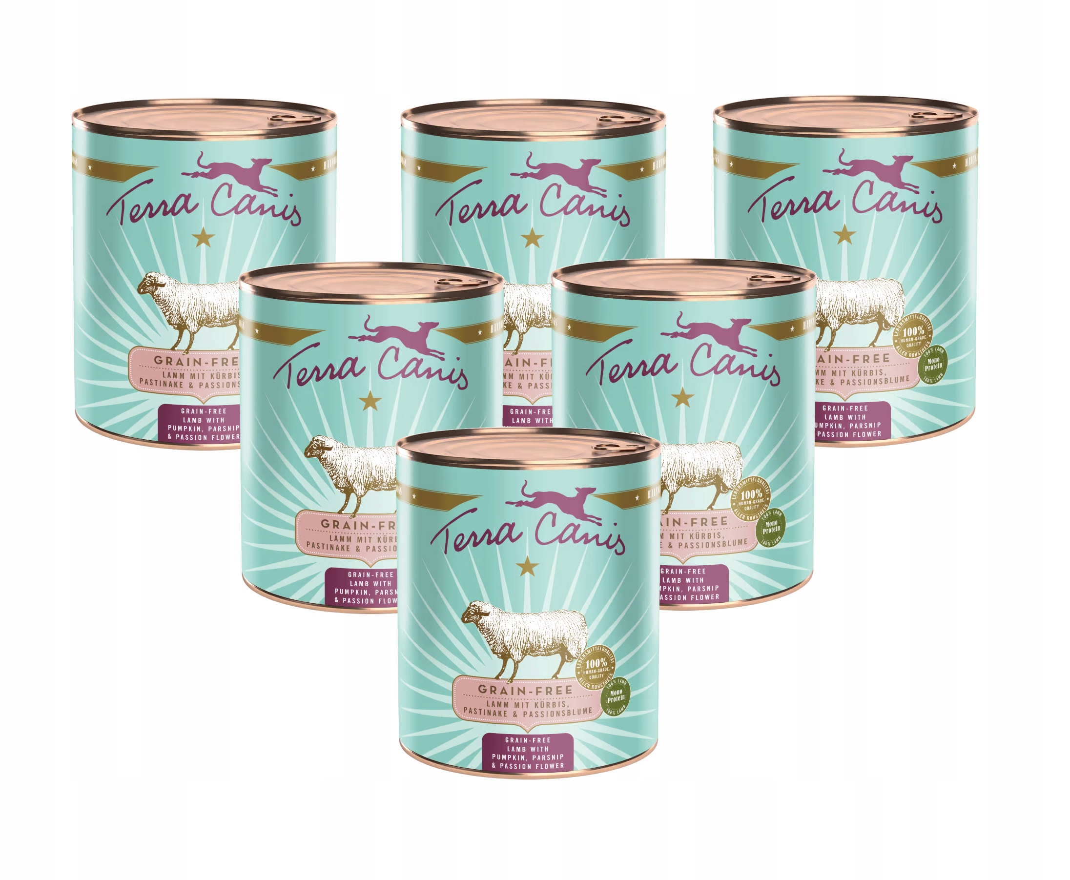 Terra Canis Jehněčí s dýní, pastinák 6x800 g