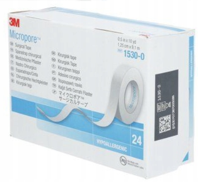 

Taśma papierowa 3M Micropore 1,25 x 9m 24szt.