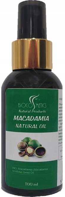

Organiczny Olej Makadamia 100% Certyfikaty Bio