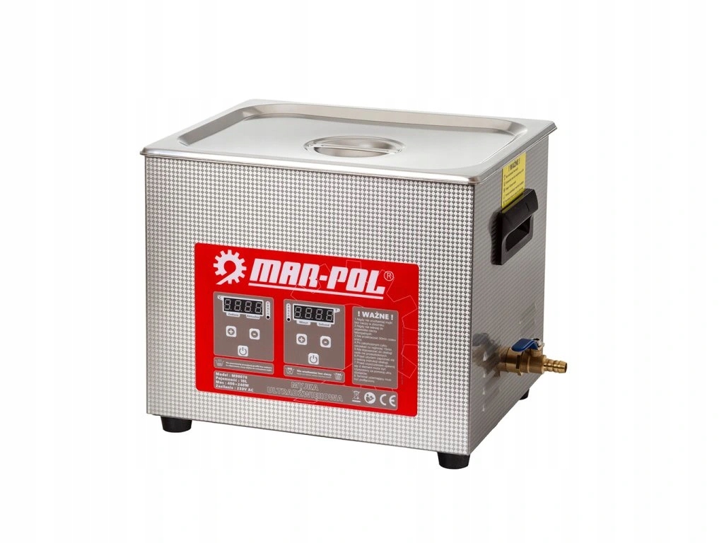 Ultrazvuková čistička 10 l, 240 W, nerez Mar-pol