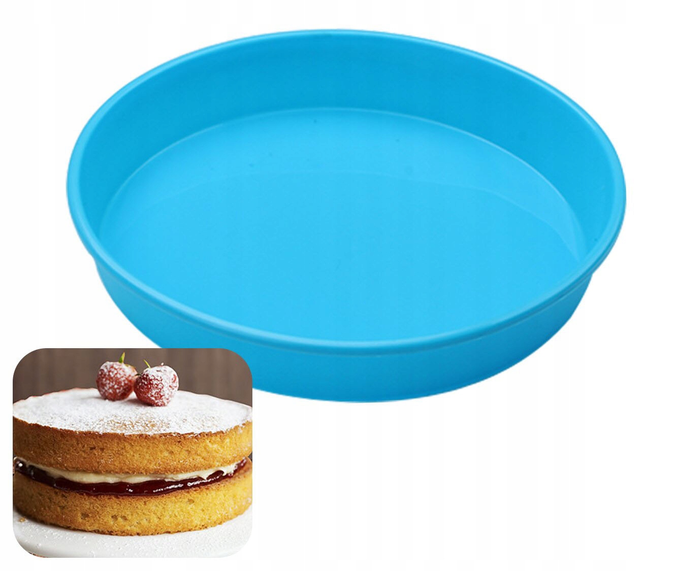 FORMA SILIKONOWA PIECZENIA TORTOWNICA TARTA PIZZA Marka inna