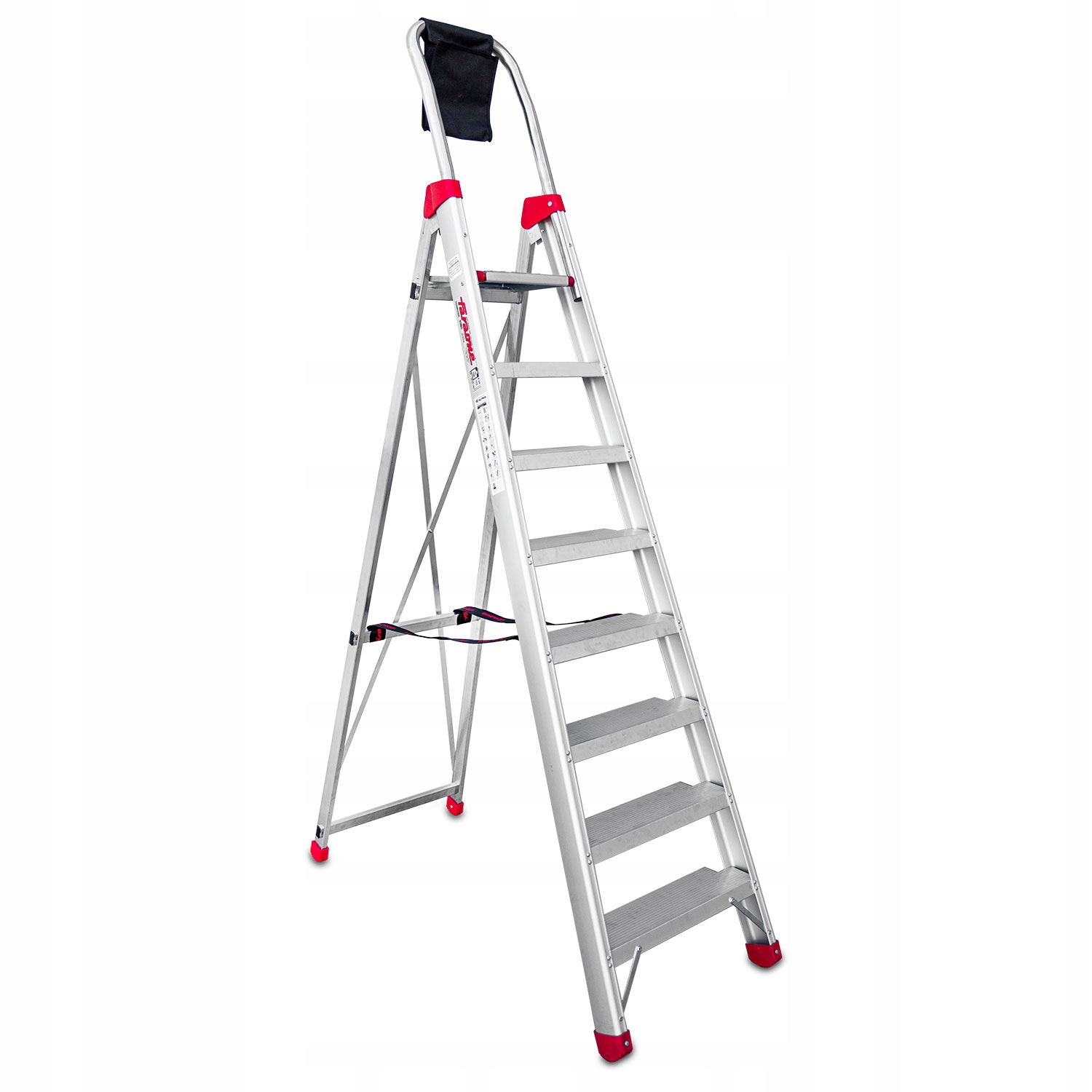 Drabina aluminiowa Faraone Domus 8 stopni |3,78 m jednostronna dom/firma