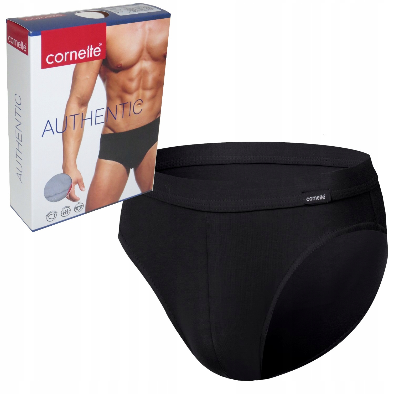 

Cornette slipy Authentic Mini 226 czarne XL