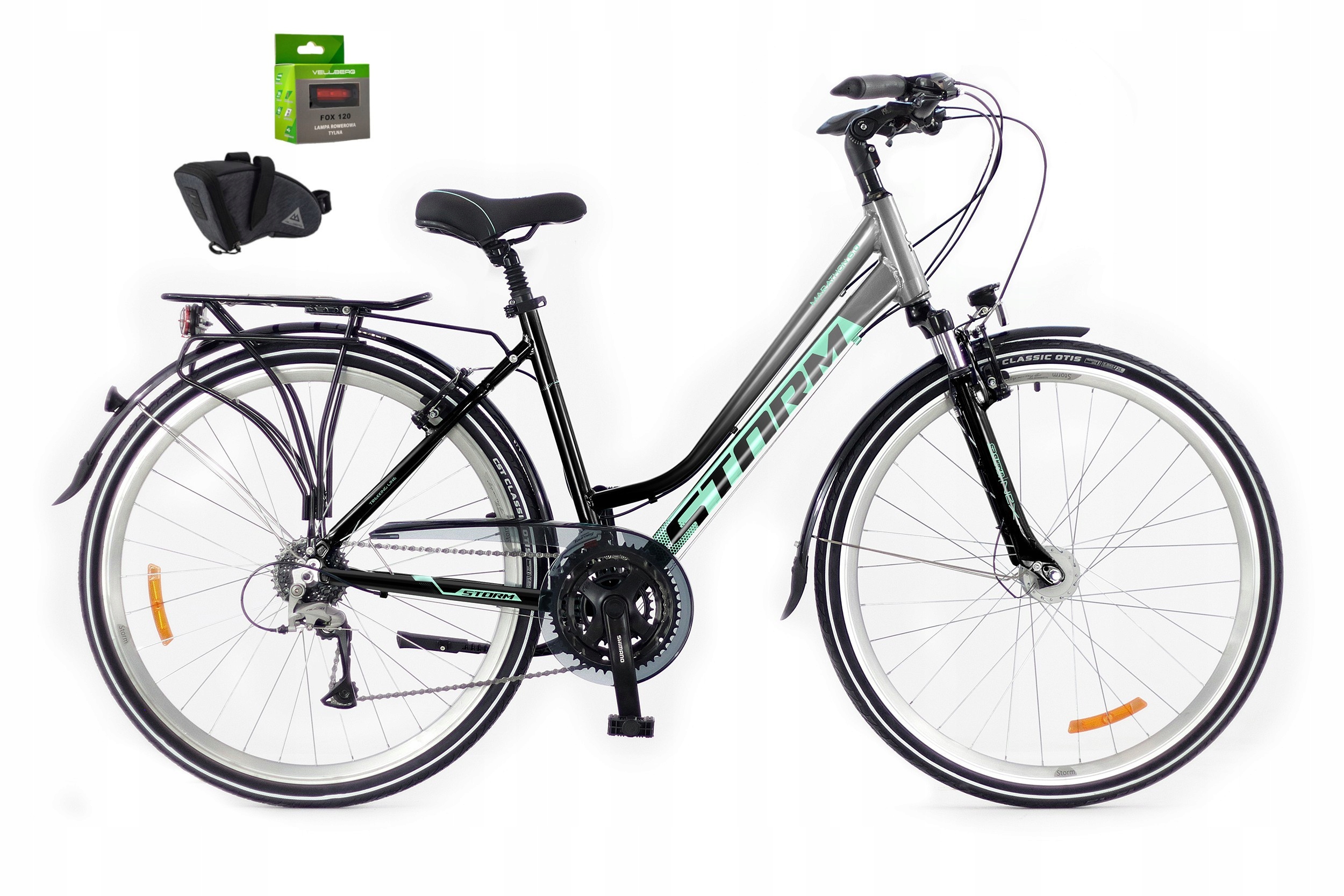 Rower 28 Storm Marathon 6.0 Trekking Alu D Alivio 3X8 V-brake 17 Gratisy