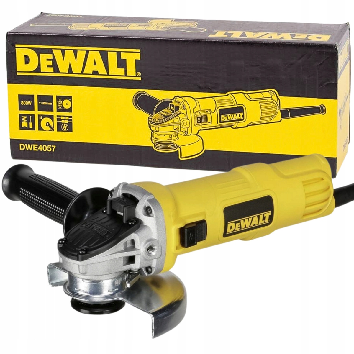 DeWALT DWE4057 Szlifierka Kątowa Kątówka 125mm 800W Z Łągodnym Startem