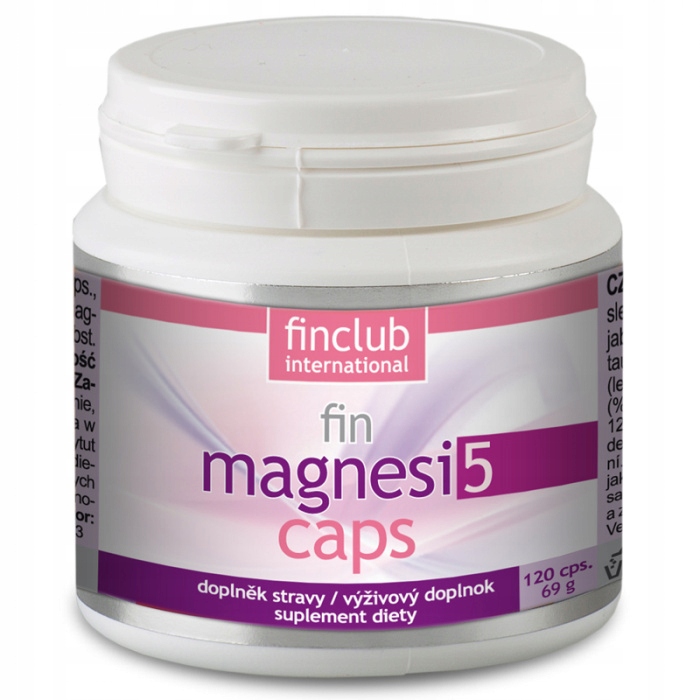 Suplement diety Finclub Fin Magnesi5 Caps magnez kapsułki 120 szt.