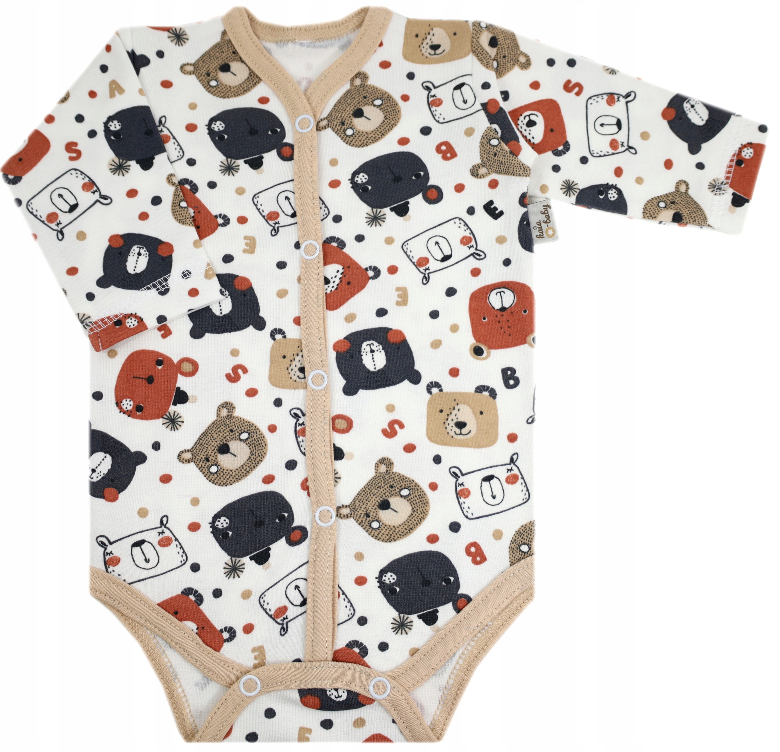 BODY NIEMOWLĘCE ROZPINANE PRZODEM r.62 SPACE BEAR /18/