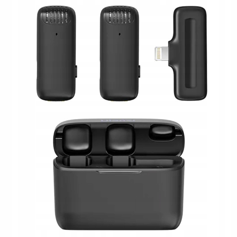 Sada bezdrátových mikrofonů Ulanzi J12 [usb-c] černá