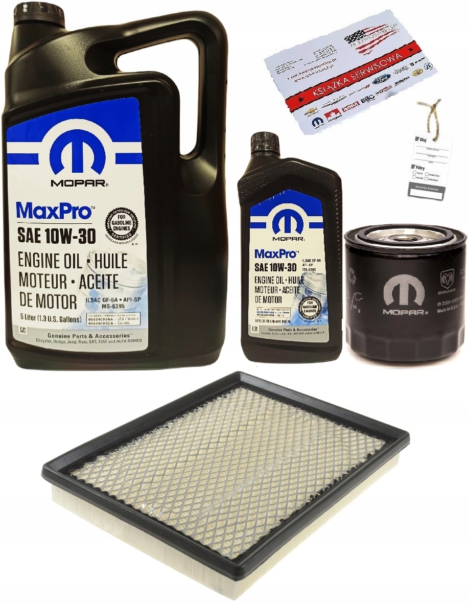 MOPAR 10W30 + FILTRY DODGE CHARGER 3,5 06-07