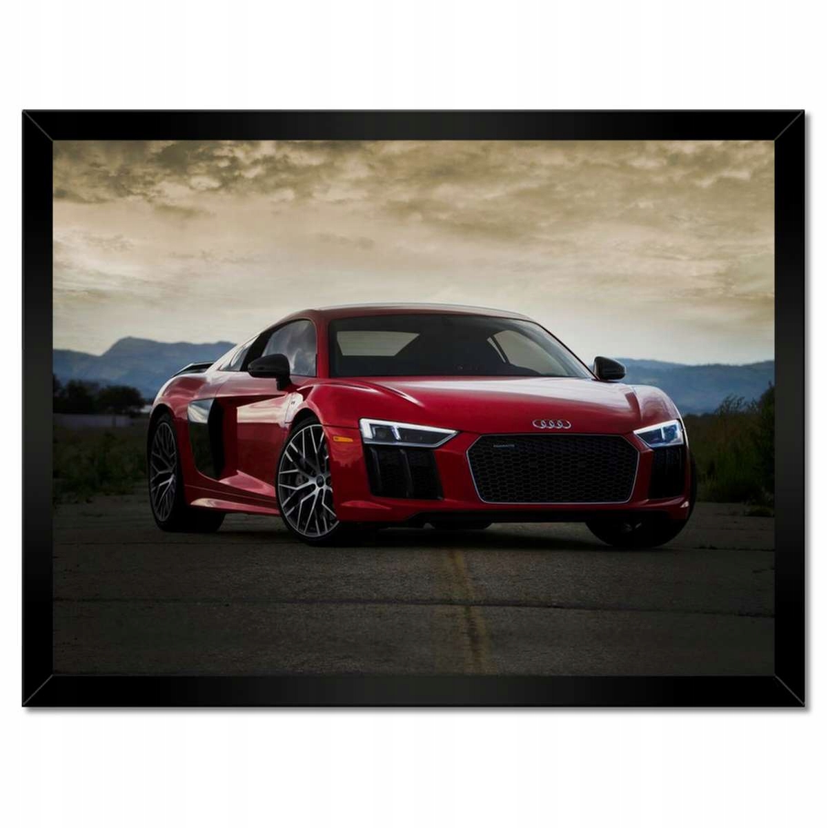 Plakáty v rámu 40x30 Červené Audi Auto