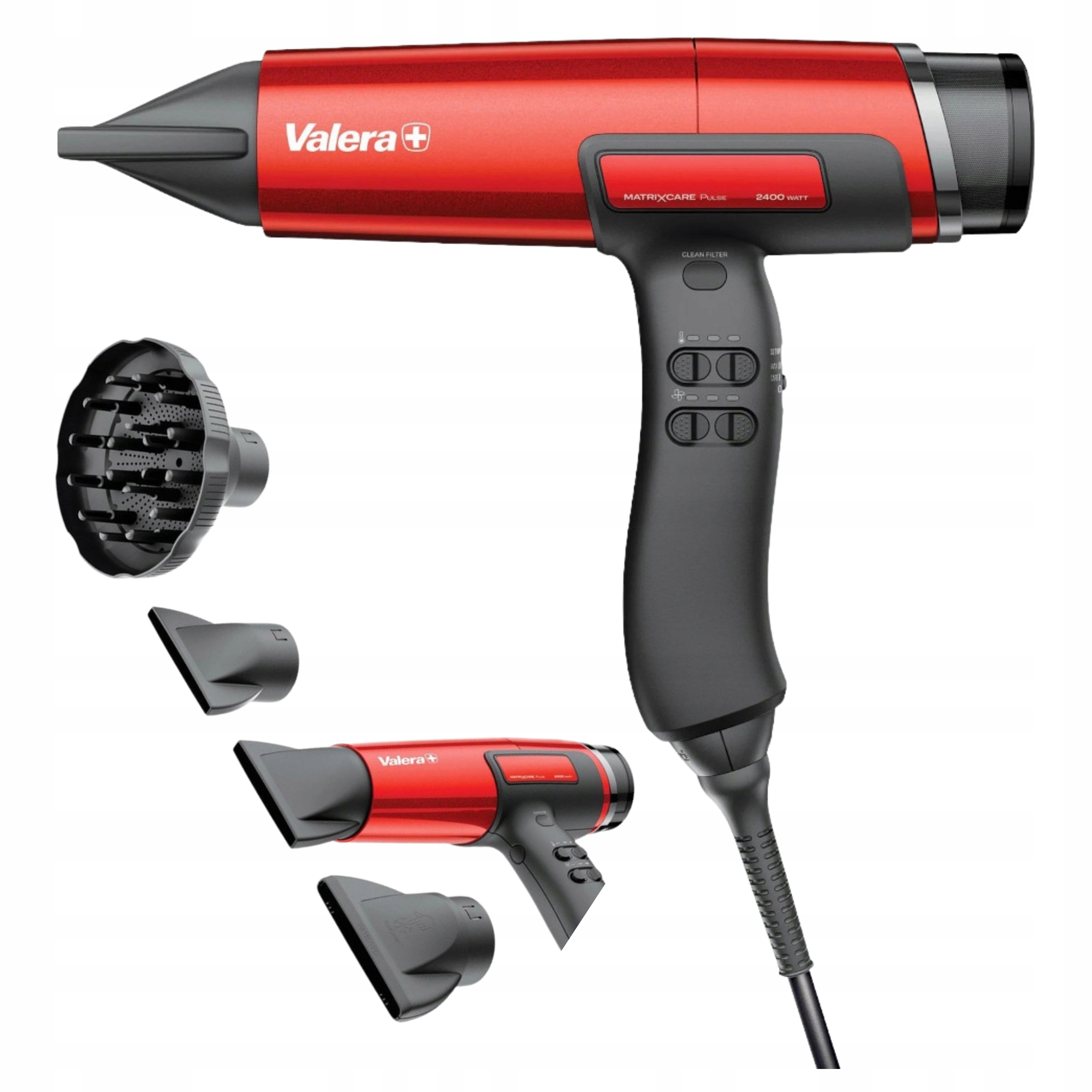 Suszarka do włosów Valera MatrixCare Ai Pulse 2400W Pacific Metallic Red