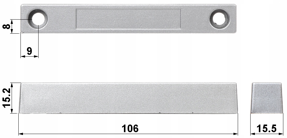 Kontaktron bramowy KN-CA59L Waga produktu z opakowaniem jednostkowym 0.268 kg