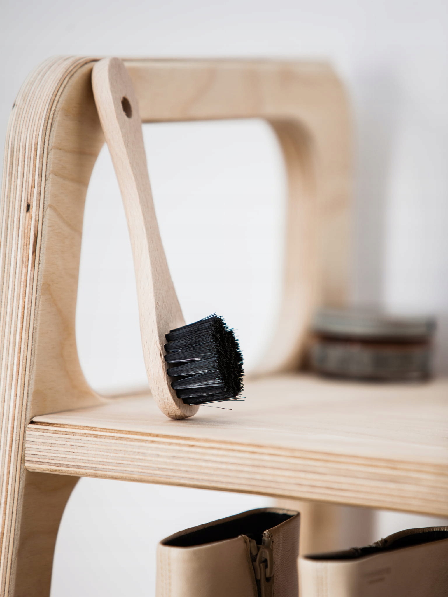 MINI SZCZOTKA DO BUTÓW MAZAK DO NAKŁADANIA PASTY Płeć uniseks