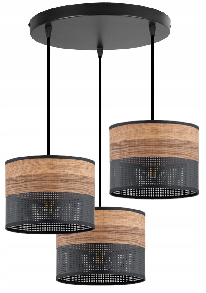 Lampa Wisząca Sufitowa Żyrandol Abażur Nowoczesna Led