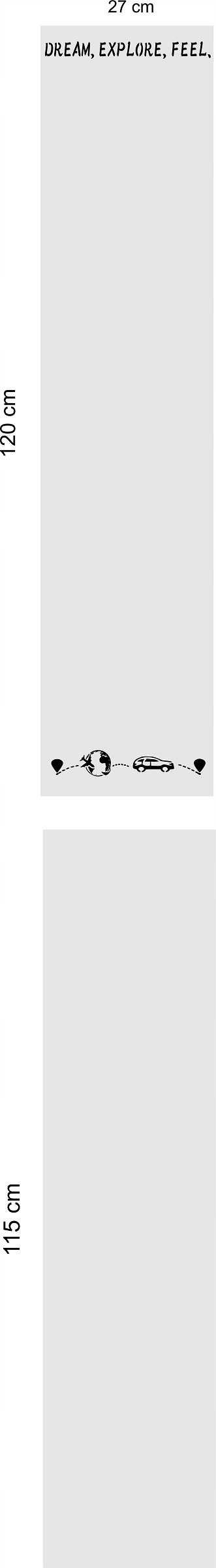 Veľká priestranná Plechová Tabuľa na magnety z kovu 235 cm