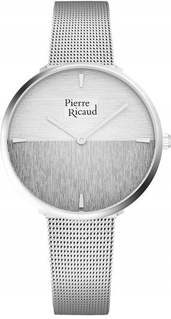 Módní Dámské Hodinky Pierre Ricaud P22086 Insta Slim Stříbrný Mesh Brus Box
