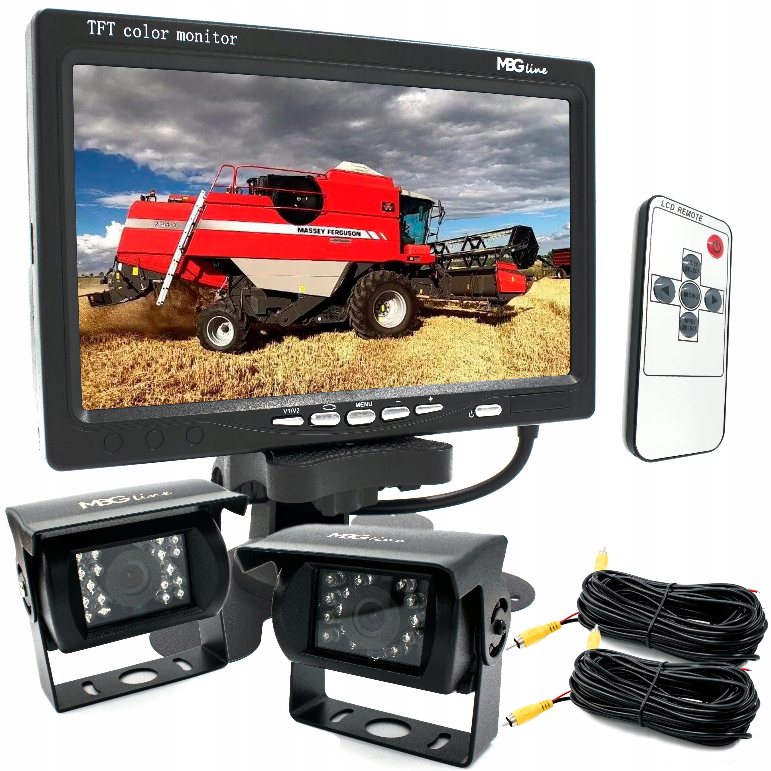 

Zestaw Cofania Kamera z Monitorem 12/24V LCD 7