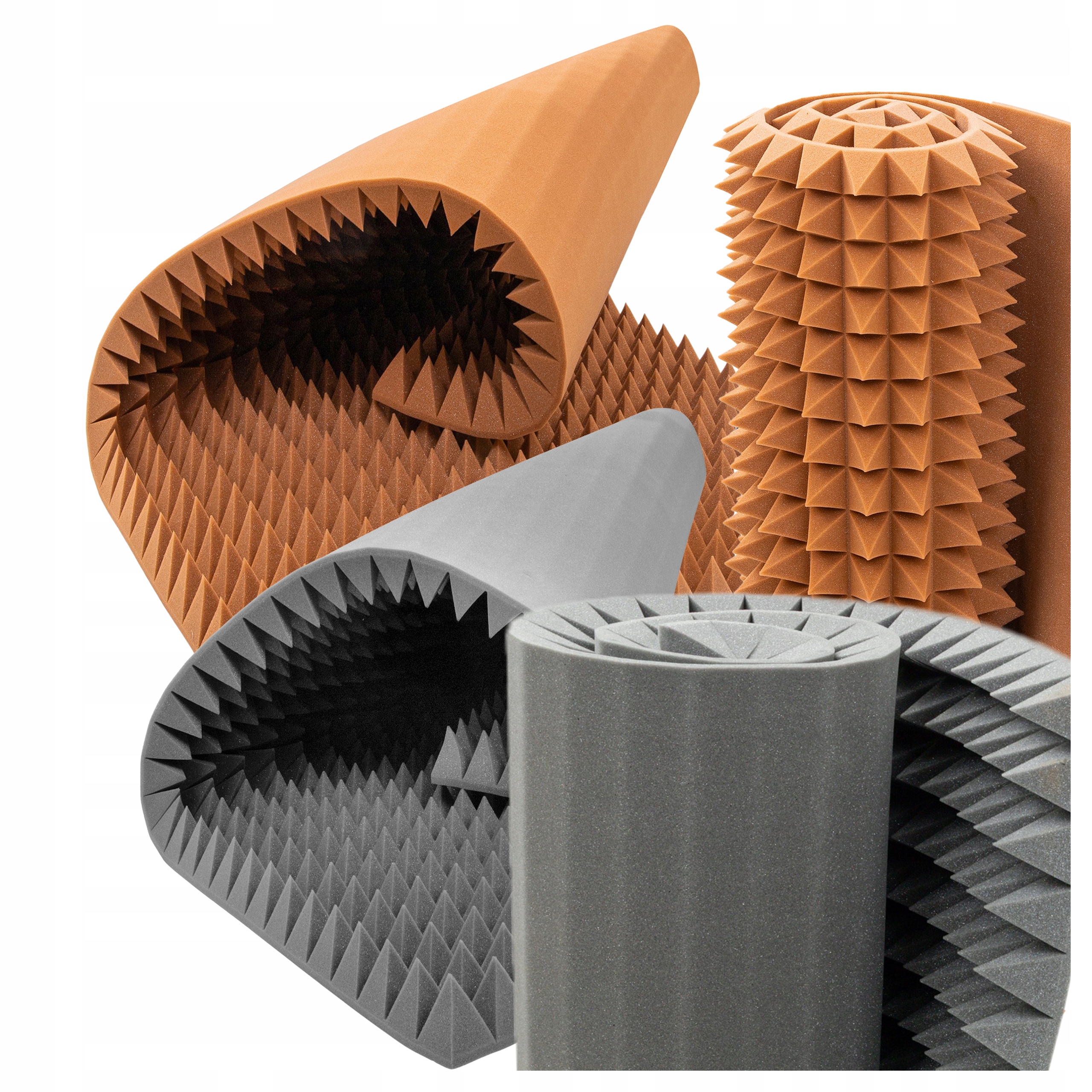 Odhlučňovací pěny Pyramida nepravidelný povrch estetika a akustika