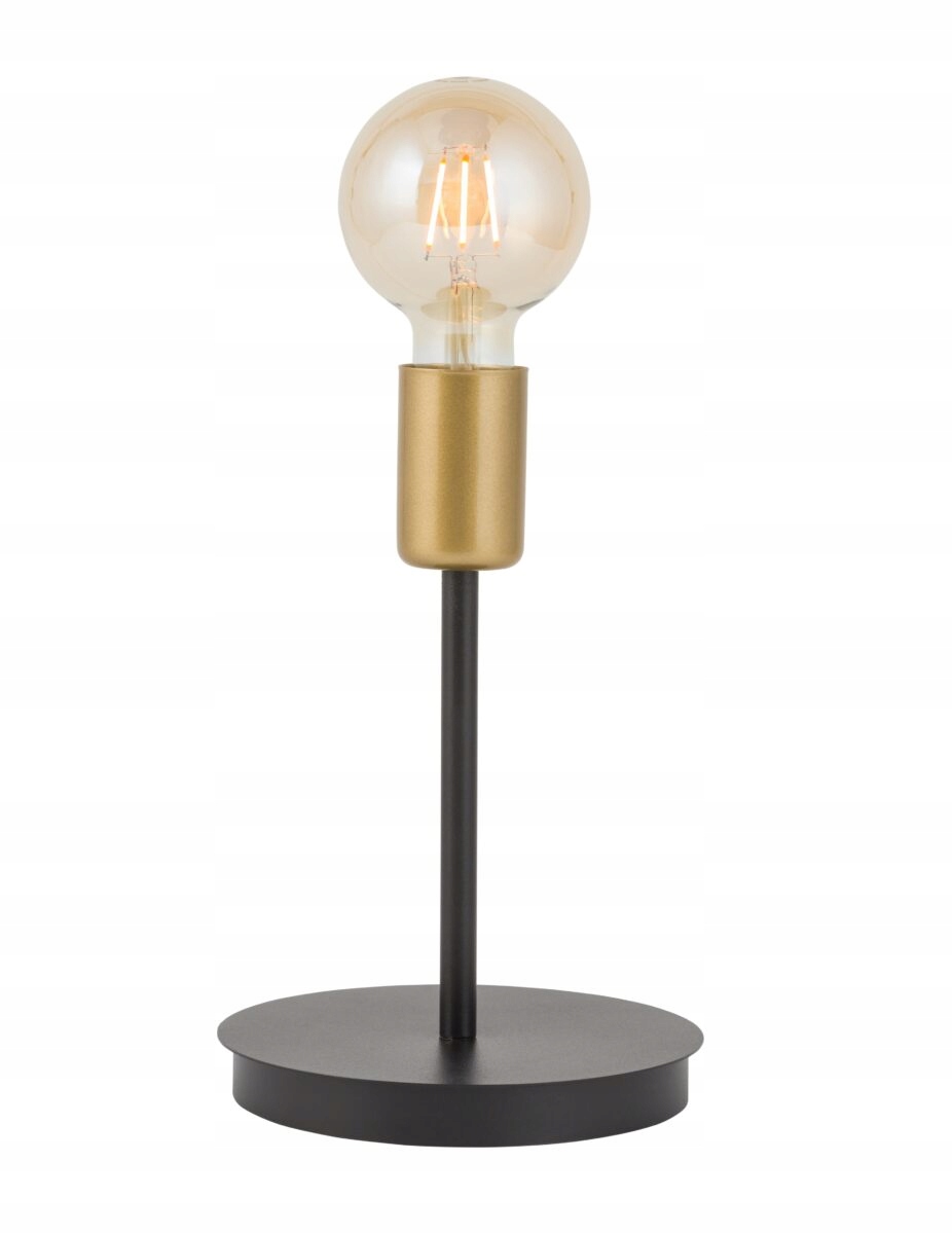 Dekorativní stolní lampa moderní loftová černá zlatá do obývacího pokoje Sigma