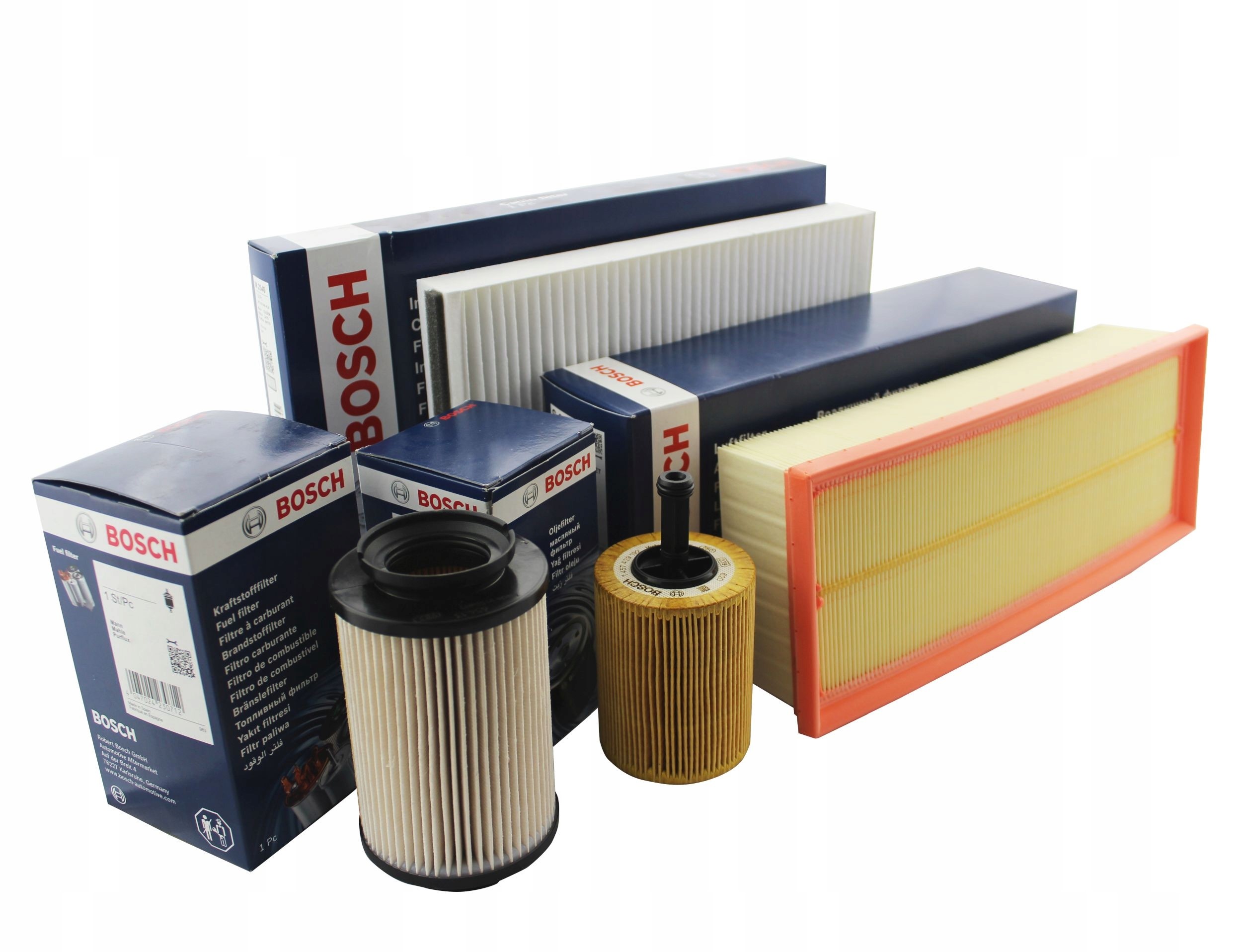 

Zestaw 4 filtrów Audi A3 II 2 8P1 8PA 1.6 Tdi