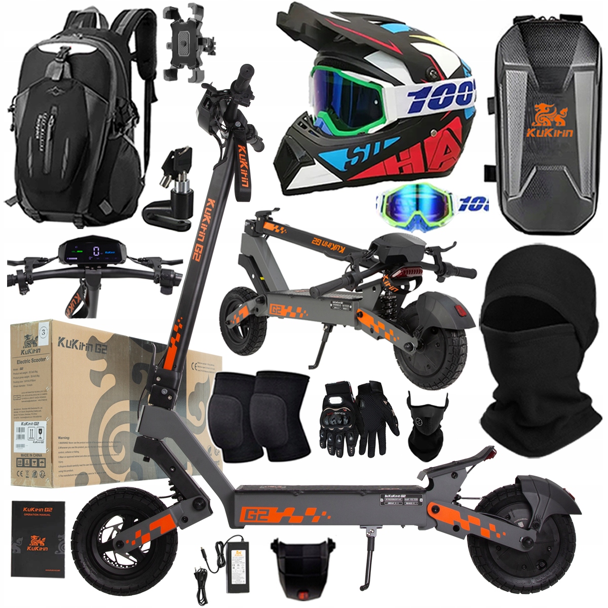 Kukirin G2 2025 Nové skládací elektrické vozidlo 1200W 45KM/H 15Ah 48V 10"