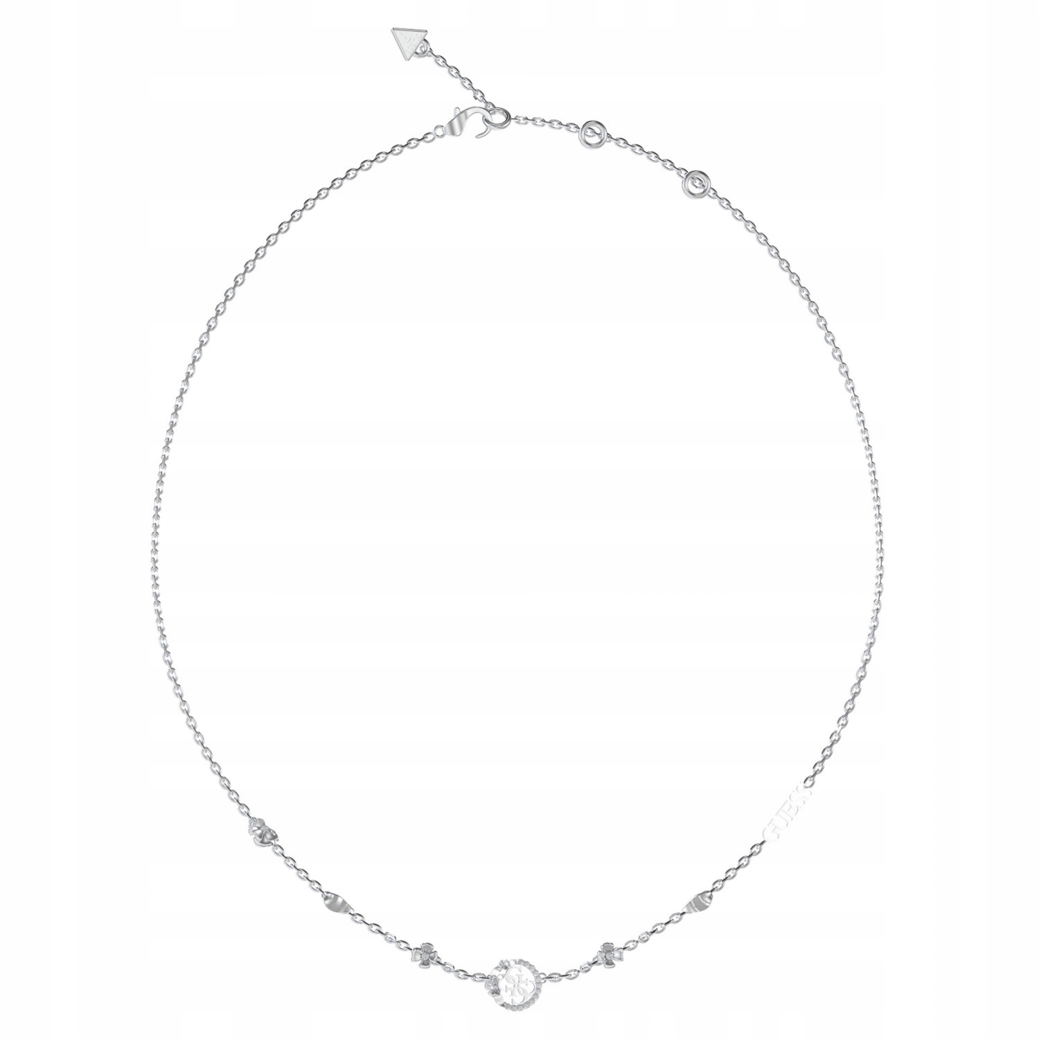 Náhrdelník Guess stříbrný zirkon 46 cm
