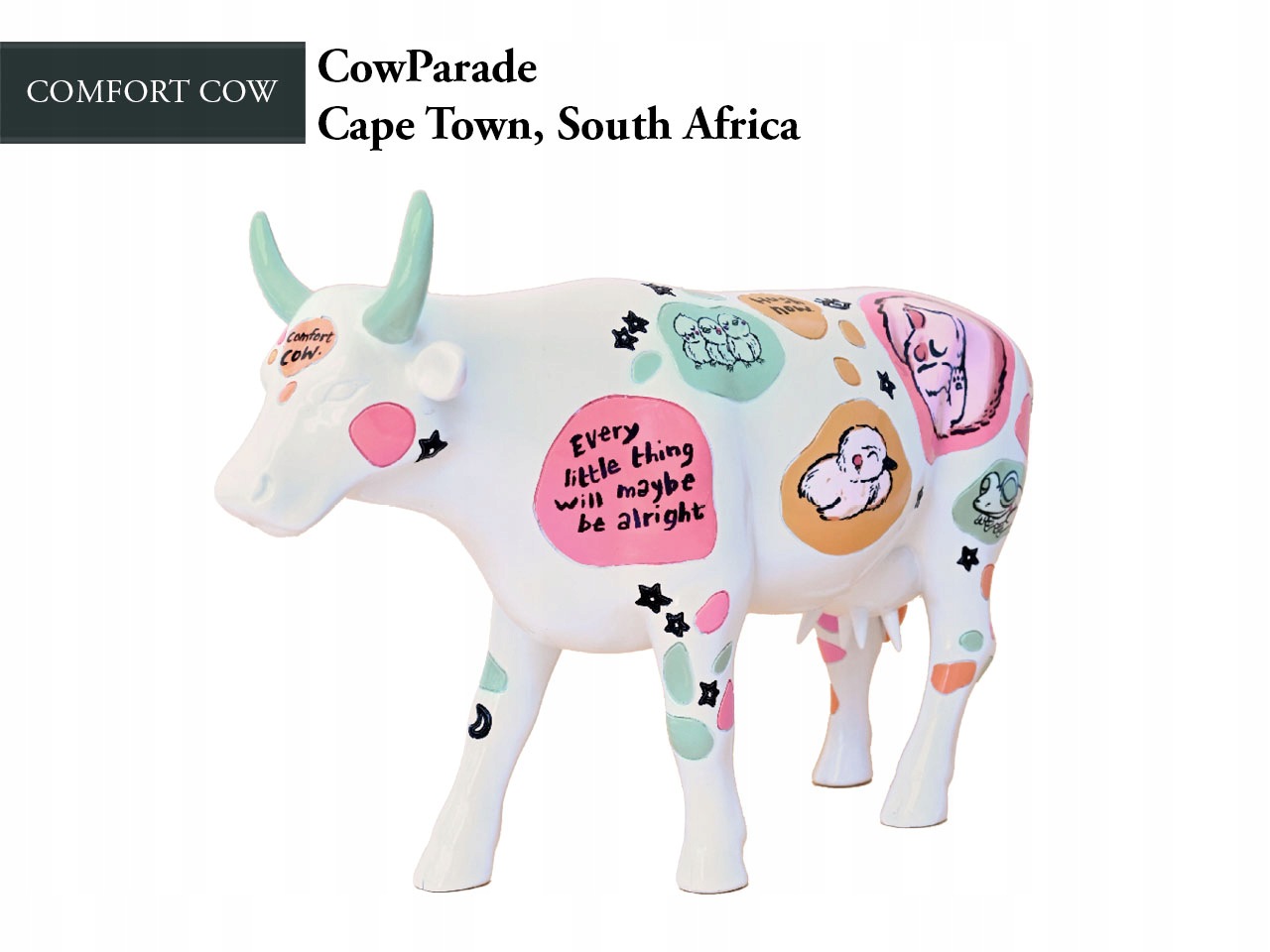 Figurka Krowa Cowparade Comfort Cow Cape Town Kolekcjonerska