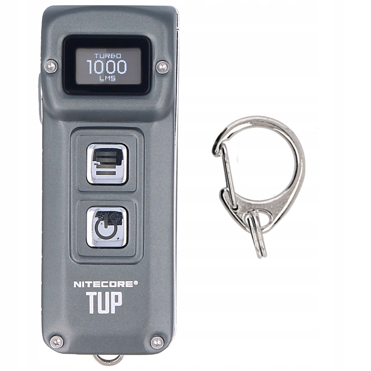 Svítilna přívěsek na klíče NiteCore 1000 lm (tup Metallic Gray)