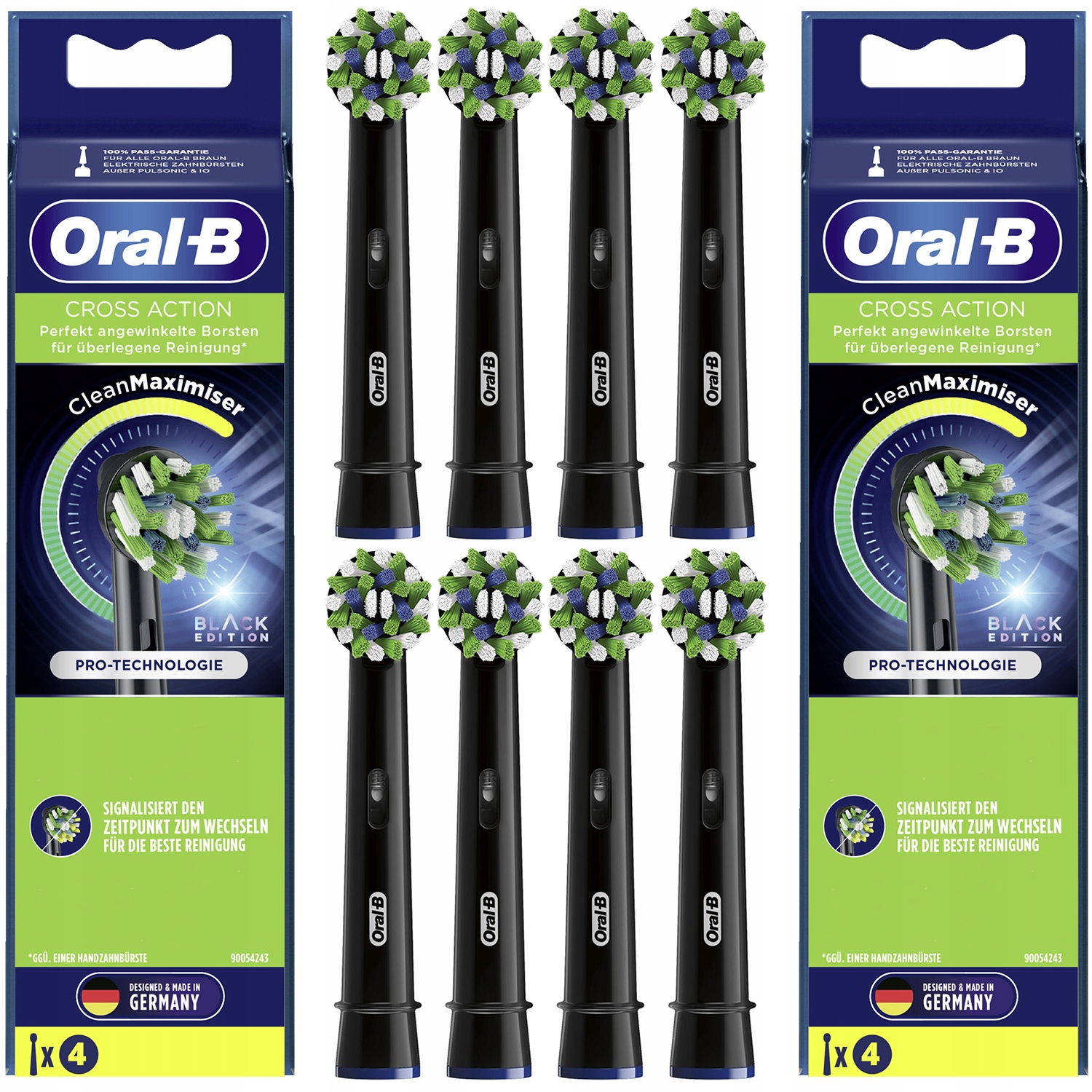 Końcówka Oral-b Cross Action EB50 Black Do Szczoteczki Elektrycznej 8 Szt