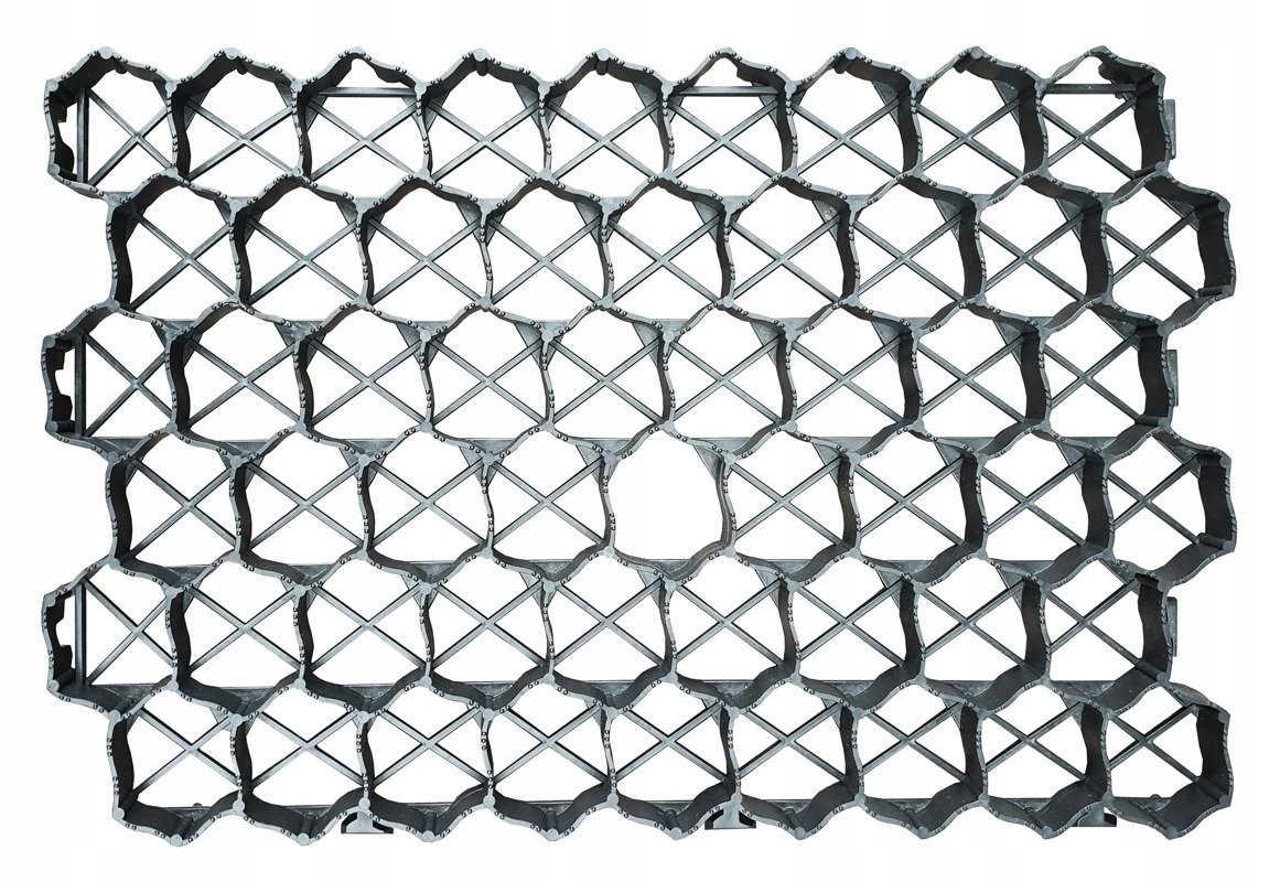 Kratka trawnikowa ogrodowa czarna 60x40x3 10 szt. Marka Patrol group