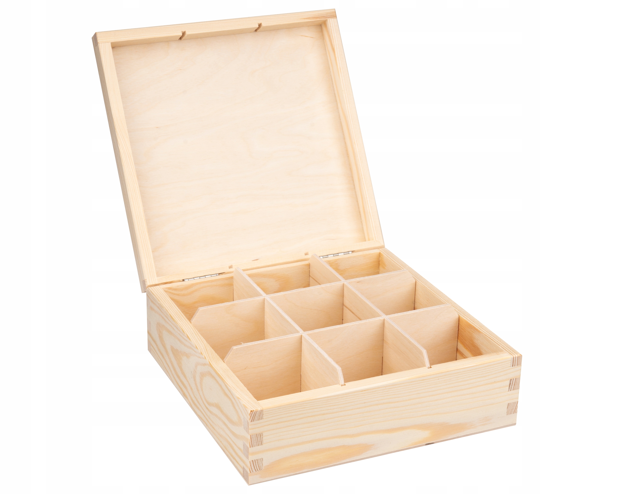 

Herbaciarka Drewniane pudełko na herbatę 9 Kratek